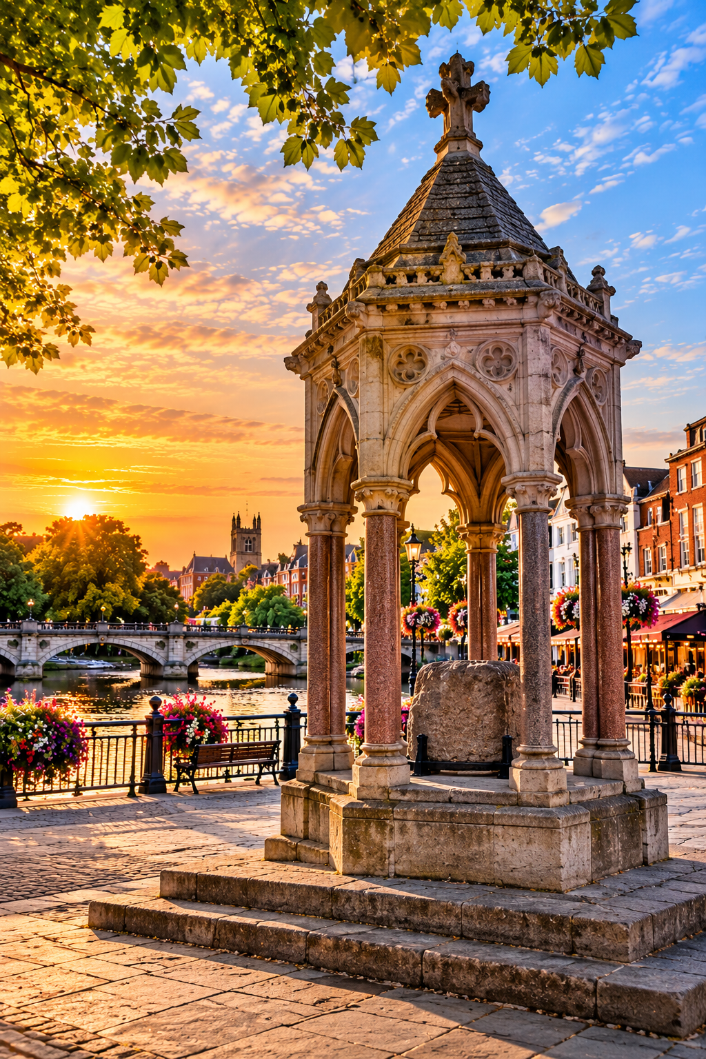 Royal Borough of Kingston upon Thames with riverside views, local shops and businesses
