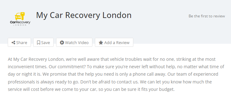 my-car-recovery-london-in-the-london-business-directory